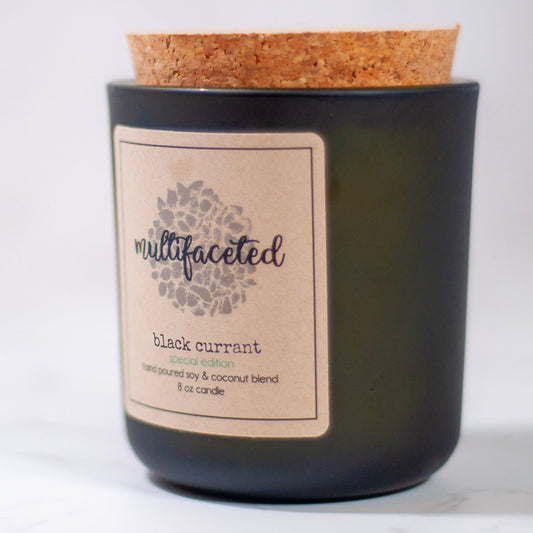 Black Currant Scent Candle - Eco-Friendly 8 oz.